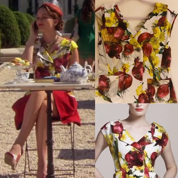 Blair Waldorf Dolce Gabbana Onion Top IT40 US4 Gossip Girl - Picture 1 of 9